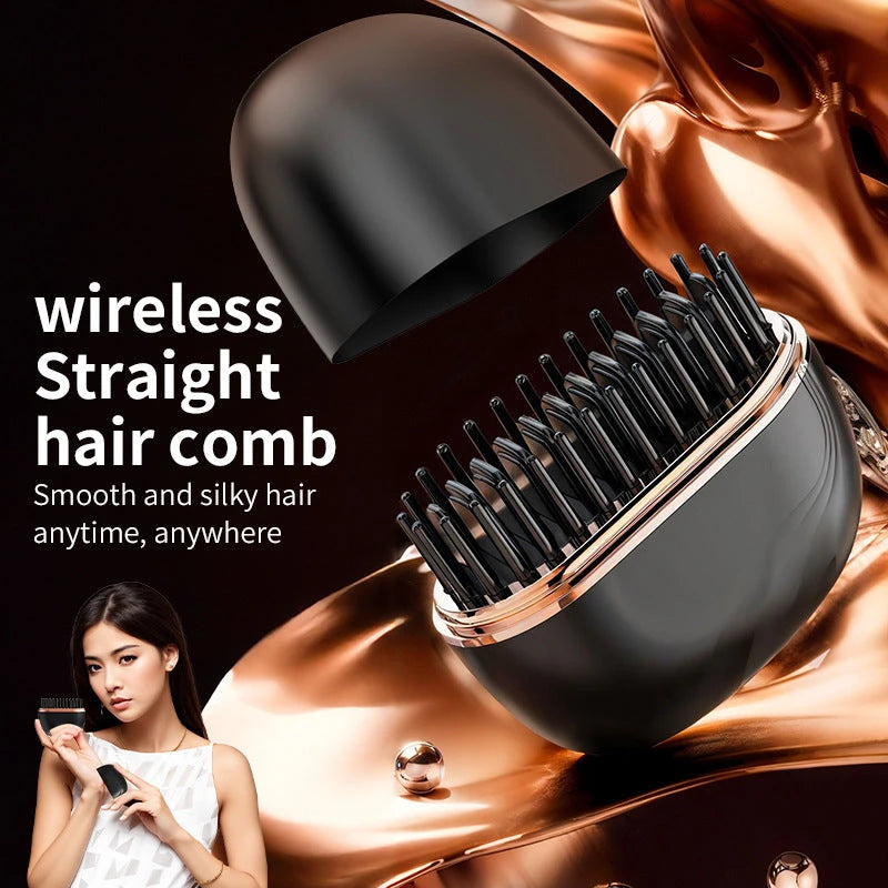 Wireless Portable Hair Straightening Comb