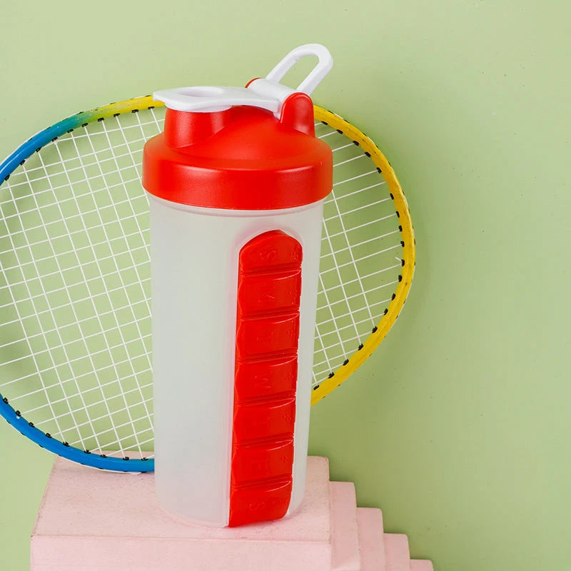 Daily Vital Two-in-One Pill Box Sports Shaker Cup