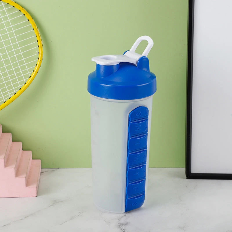 Daily Vital Two-in-One Pill Box Sports Shaker Cup