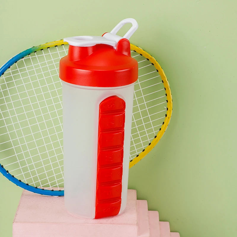 Daily Vital Two-in-One Pill Box Sports Shaker Cup