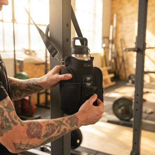 Magnetic Neoprene Gym Bottle Holder