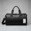 Business PU Leather Sports Gym Bag