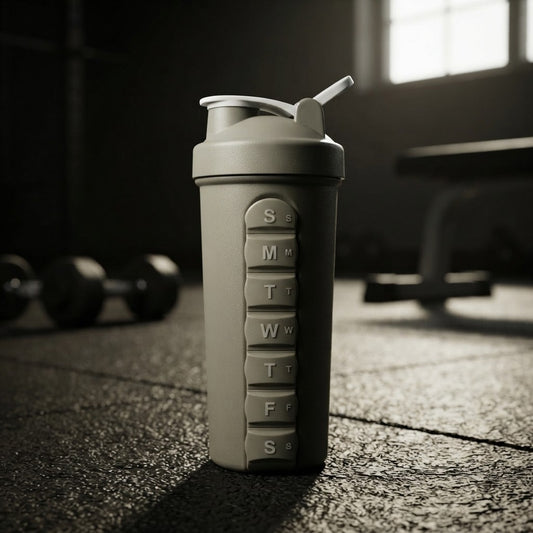Daily Vital Two-in-One Pill Box Sports Shaker Cup